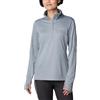 Columbia Park View Grid Fleece Half Zip, Jersey de lana Donna, Cirrus Grey,