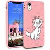 ZhuoFan Cover per iPhone XR, Custodia Cover Silicone Rosa con Disegni Ultra Slim TPU Morbido Antiurto 3D Cartoon Bumper Case Protettiva per iPhone XR, Testa di Gatto