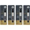 Parker Quink Roller Ball Refill Inchiostro nero Punta media Pennino Roller...