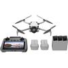 DJI Drone con fotocamera DJI Mini 4 Pro Fly More Combo (RC 2) rotori Quadrirotore 48 MP 3840 x 2160 Pixel 2590 mAh Nero, Bianco [969101]