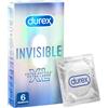 Durex Profilattico Invisible Xl 6 Pezzi