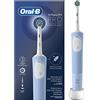Oral-B Spazzolino Elettrico Ricaricabile Vitality Pro, 3 Modalità di Spazzolamento, Batteria a Lunga Durata, 1 Testina e 1 Spazzolino, Bianco e Blu, Idea Regalo