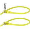 Hiplok Z LOK Twin Pack, Fascetta di sicurezza multiuso, Unisex, RED, Circonferenza di chiusura 40 cm