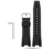 Cinturino orologio pelle Nylon per Casio GST-210/W120L/S130L/S310 GST-B100 nero