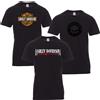 JHK - Payper - Fruit of Loom Kit 3 T-Shirt Magliette Tributo Harley Davidson Set 3 Tshirt Motociclista Moto