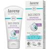 lavera Base Sensitiv Crema idratante lenitiva - Cosmetico naturale - Vegano - Aloe Vera & Olio di mandorle bio - Idratante - Crema giorno - senza profumo - Certificazione PETA - 1 x 50 ml