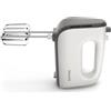 Philips Domestic Appliances Philips Serie 5000 Mixer - Motore Potente da 450W, Fruste Coniche per Impasti Soffici, 5 Velocità + Turbo, Espulsione Facile, Clip per Cavo, Design Ergonomico e Facile da Pulire (HR3741/00)
