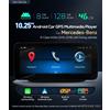 XTRONS AUTORADIO GPS Mercedes Classe B Android XTRONS QAM1250M12BL 10,25" Carplay Auto