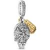 Generic The Charmery - Charm a forma di astronave Falcon, in argento Sterling 925, compatibile con braccialetti Pandora, Trollbeads, Chamilia, Biagi e molti altri braccialetti con charm del Regno Unito.