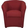 Totò Piccinni POLTRONA a POZZETTO design | Alta QUALITA' | Made in Italy (Tessuto Bordeaux)