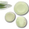 Arca Servizio Piatti, Set Piatti Soho Verde 18 Pezzi | Piatti Colorati Ceramica, Set di Piatti Moderni | Piatti Irregolari per Set da Tavola Originale, 30 e 22cm
