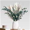 NSRHMJ Bouquet di fiori secchi naturali, 65 pezzi di pampas secche decorativi, rami secchi decorativi, erba di pampa soffice, per composizioni floreali di matrimonio o decorazione della casa (65 pezzi)
