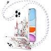 ZhuoFan Custodia per Xiaomi Redmi Note 8 Pro 6,53'' con Cordino, Holder Stand Support Sostegno Chiusura Anello Silicone Cellulare Protezione Antiurto Cute ragazza Chain Cover,Carino