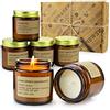 YMing Candele Profumate Regalo da 6, Set Candele Profumate per Donne,Cera di Soia Naturale,per Anniversario Natale San Valentino Festa della Mamma Yoga, Decorazione,Durata Fino a 120 Ore(4OZ)