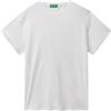 United Colors of Benetton T-Shirt 3NLHE1AF9, Bianco 101, S Donna