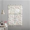 No. 918 Brew Coffee Shop Semi-Sheer Rod Pocket Set di Tende da Cucina in Microfibra per caffetteria, Tessuto, Bianco, W 54 x L 36 (1 Panels)