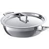 Le Creuset Tegame Multistrato con Coperchio, diameter 26 cm, Acciaio Inox, Compatibile con Tutte le Fonti di Calore, 96202826001000