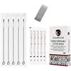 WARRIOR Aghi Tatuaggio Tattoo Needle Acciaio Chirurgico Monouso Pre Sterile Eo gas per Macchina Tatuaggio Magnum Flat Misura 0.35 mm (T1205F/50pz)