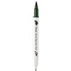 Pentel Brush Sign Pen Twin SESW30C - Pennarello in fibra, 2 punte simili a pennello, verde oliva (1 pezzo)