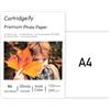 Cartridgeify Carta fotografica lucida A4, 200 g/m², 120 fogli, per stampanti a getto d'inchiostro Canon HP Epson Brother.