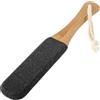 Mabor Raspa professionale per piedi con manico in legno, per rimuovere calli, pedicure, talloni screpolati, pelle morta, pelle dura (nero)