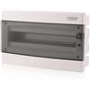 intratec 100% Shopping Intratec quadro elettrico incasso IP40 - Centralino 1 fila fino a 18 moduli, porta trasparente, per installazioni in ambienti asciutti, 392 x 232 x 106 mm