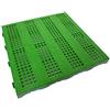 Ezooza Piastrella in Plastica da Esterno e Giardino 40 x 40 cm Verde Forata. Confezione da 6 pezzi equivalente a ca. 1 m2