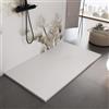 OLIMPO DOCCE - Piatto doccia in marmoresina Bianco effetto pietra cemento MAKA - 80x140