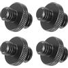 PATIKIL Microfono Supporto Adattatore M8 Maschio a 3/8 Maschio Filetto Treppiede Vite Adattatore Doppi Lati Fotocamera Vite per Microfono Treppiede Stand Nero 4pz
