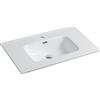 Parama Lavabo da incasso 80 cm in ceramica bianca | Civit
