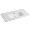 Parama Lavabo da incasso 100 cm in ceramica bianca | Civit