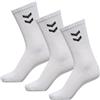 hummel, Calze Bambino 3 - Pack Basic, Bianco (weiss), 32-35