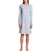 Calida Spring Nights Maglia Lunga da Notte, Opaco, azurit Blue, 36-38 Donna