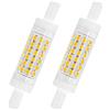 JQslight R7S J78 5W LED Dimmerabile Lampadina 78mm Bianco Caldo 3000K Doppio R7S Condotto Lampadina Workshop 50w Incandescente di Sostituzione (Confezione da 2)