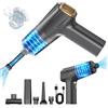 DERJLY Aspirabriciole Auto Senza Fili: Ricaricabile Aspirapolvere per Mini Portatile con Led Lampada 2 Filtri & Accessori