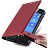 Cadorabo Custodia Libro per Nokia Lumia 650 in ROSSO MELA - con Vani di Carte, Funzione Stand e Chiusura Magnetica - Portafoglio Cover Case Wallet Book Etui Protezione