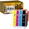 Generic 4 Pack Cartucce d'inchiostro 364 364XL Compatibile per HP 364 XL 364XL 364 per HP Photosmart B010a B010b B109a B109b 5510 5511 5512 5514 5515 5520 5522 5524 6510 6512 6515 6520 7510 7515 7520
