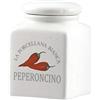 La Porcellana Bianca, Barattolo porta Peperoncino in Porcellana Decorata, Linea Conserva, Capienza 175 ml