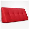 EVERGREENWEB MATERASSI & BEDS EVERGREENWEB - Cuscino da Lettura ergonomico, Cuscino Schienale a Cuneo per Letto e Divano | Cuscino Per gambe | Testata letto | Misura 120x26 cm | Colore Rosso | 100% Made in Italy | CHILL PILLOW