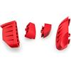 Puig 20872R protezioni motore Pro 2.0 in poliammide con zone elastomeriche e design aerodinamico per protezione avanzata, Rosso