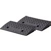 Cartrend 10646 - Rampa carrabile per marciapiede, Nero, 50 x 27 x 7 cm, Set di 2