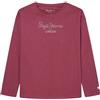 Pepe Jeans Nuria L/S, T-shirt Bambine e ragazze, Rosso (Crushed Berry),8 anni