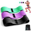 Suright Elastici Fitness, Fasce Elastico Palestra in Tessuto con 3 Livelli di Resistenza, Bande Elastiche Fitness Antiscivoli per Fitness, Esercizi Glutei, Pilates, Yoga, Palestra(3 Pezzi)