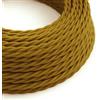 STANDARD & CUSTOM S.R.L. Cavo treccia seta 2Gx0,75mmq (oro) - TSD2075ORM