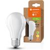 LEDVANCE Lampada a risparmio energetico, lampadina smerigliata, E27, bianco caldo (3000K), 7,2 watt, sostituisce la lampadina da 100W, altamente efficiente e a risparmio energetico, confezione da 1
