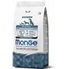 Monge All Breeds Puppy & Junior Trota, Riso e Patate - 2,5 Kg