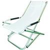 Linea Garden Friend Sdraio Elba Basculante in alluminio e PVC 600D Colore Bianco