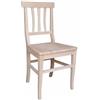 Okaffarefatto - Sedia vittoria in legno grezzo da verniciare con seduta in legno massello