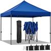 Yaheetech Gazebo Giardino 3x3 M Impermeabile Pieghevole Terrazzo Esterno Richiudibile in Acciaio Robusto Telescopico da 227 a 245 cm Tendone Eventi