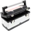 XPOTOOL Valigetta porta attrezzi acciaio inox e plastica Cassetta portautensili con maniglia